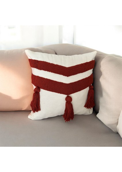 Püsküllü V Kırlent Kılıfı 40 x 40 cm modelleri