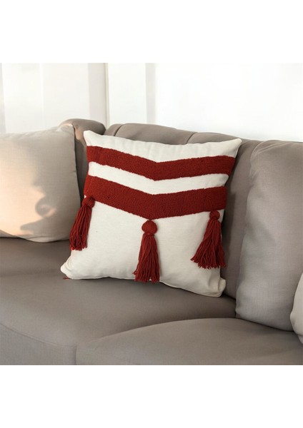 Püsküllü V Kırlent Kılıfı 40 x 40 cm indirimleri