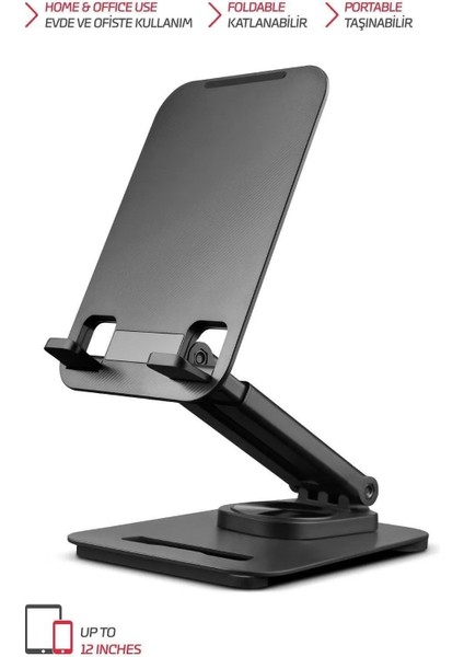 4 Eksenli 360 Derece Teleskopik Tüm Tablet ve Telefonla Uyumlu Ayaklı Stand Tablet Tutucu fiyatları