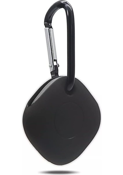 Samsung Galaxy Smarttag Ile Uyumlu Kancalı Silikon Koruma Şık ve Ergonomik Tasarım Kılıf, Siyah