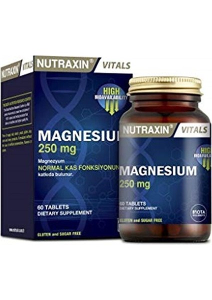 Magnesium 250 Mg 60 Tablet