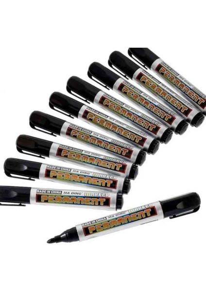 Siyah Koli Kalemi 10'lu Set – Suya Dayanıklı, Kalıcı Permanent Marker, Karton, Plastik ve Metal Yüzeylere Uygun, Dayanıklı Uçlu Işaretleme Kalemi modelleri