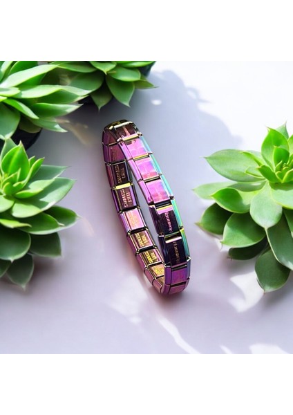 Charm İtalyan Çelik Bileklik