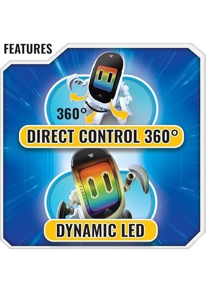 Sesli ve Işıklı Programlanabilir Octobot Robot