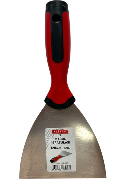 Profesyonel Paslanmaz Çelik Plastik Saplı Macun Ispatula 12CM