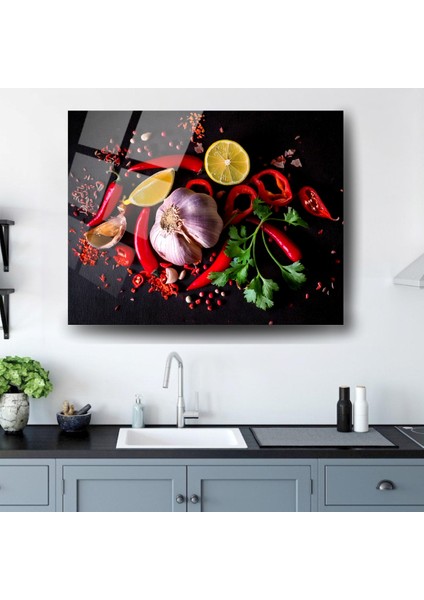 Mutfak Cam Tablo - Canlı ve Lezzet Dolu Tasarım fiyatları