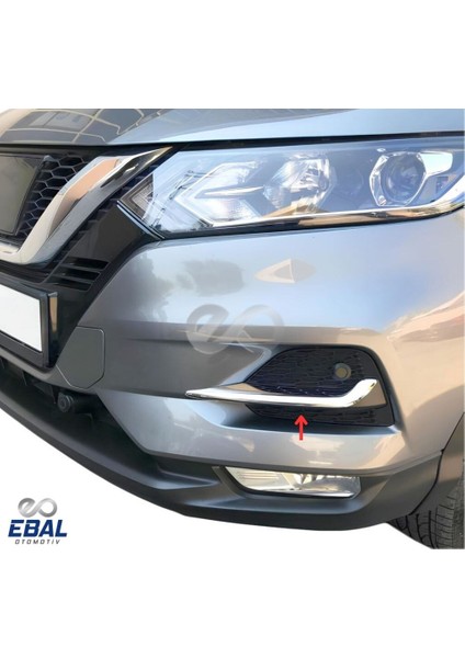 Nissan Qashqai Krom Sis Far Çerçevesi 2 Parça 2017-2020 Paslanmaz Çelik fiyatları