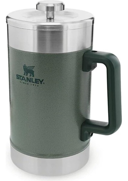 Klasik French Press Termos 1.4 Lt Yeşil