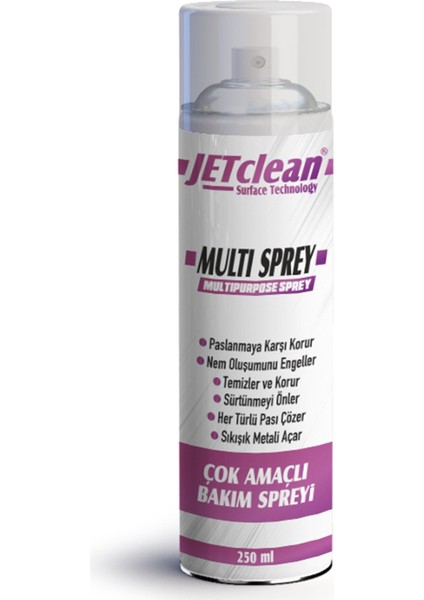 Jetclean Wd-40 250 ml Pas Sökücü Multısprey-Findit