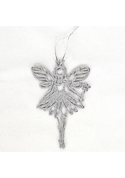 Yılbaşı Süsü Melek Figürlü 6'lı Paket Lame 9,5 x 14 cm .