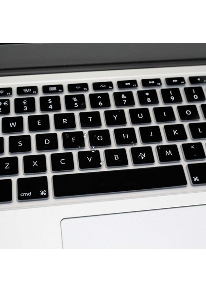 Apple Macbook 13.6 Air 2022 M2 Çip A2681 Siyah Klavye Koruyucu Sıvı ve Toz Koruyucu Türkçe Q Klavye Ped fırsatları