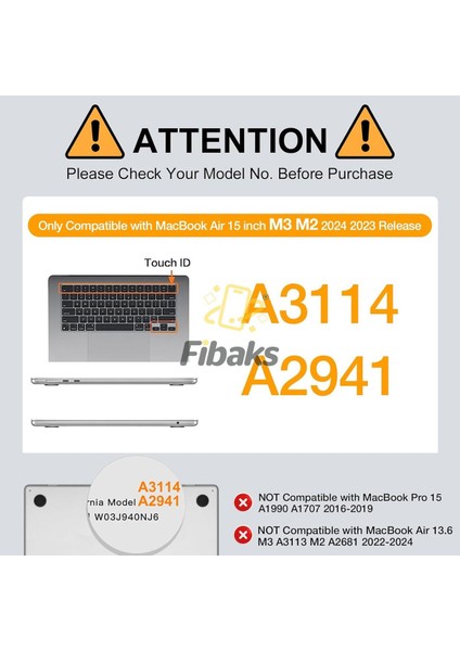 Apple Macbook Air M2 M3 M4 Çip 15 Inch A2941 A3114 A3241 Uyumlu Kılıf Şeffaf Kılıf Hava Menfezli Tam Koruma Kristal Kapak fiyatları