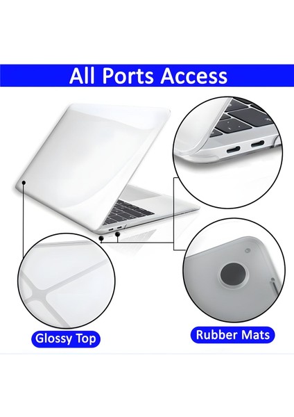 Apple Macbook Air 13 M1 Çip 2020 Kılıf A2337 A1932 A2174 Uyumlu Kılıf Şeffaf Kılıf Hava Menfezli Tam Koruma Kristal Kapak modelleri