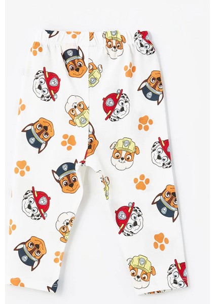 Polo Yaka Uzun Kollu Paw Patrol Baskılı Erkek Bebek Pijama Takımı modelleri