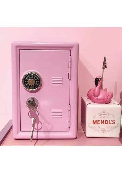 Metal Kumbara Mini Para Kasası Saving Bank - Kilitli Kasa Kumbara Boyut 12X10X18 fiyatları