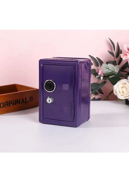 Metal Kumbara Mini Para Kasası Saving Bank - Kilitli Kasa Kumbara Boyut 12X10X18 modelleri