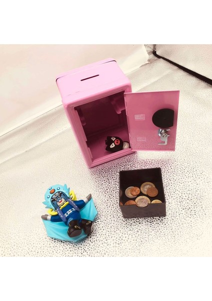 Metal Kumbara Mini Para Kasası Saving Bank - Kilitli Kasa Kumbara Boyut 12X10X18 indirimleri