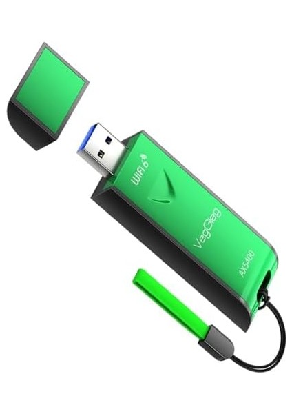 5400 Mbps 2.4ghz/5ghz/6ghz Tri Band Alıcı Verici USB Wifi 6 Adaptör
