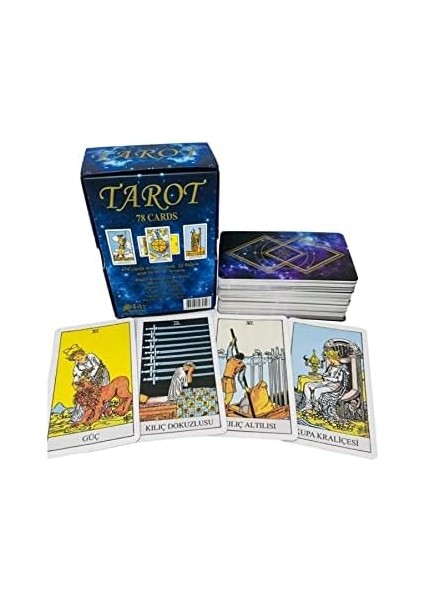 Tarot Kart Seti 78 Kartlı Sadece Kart,