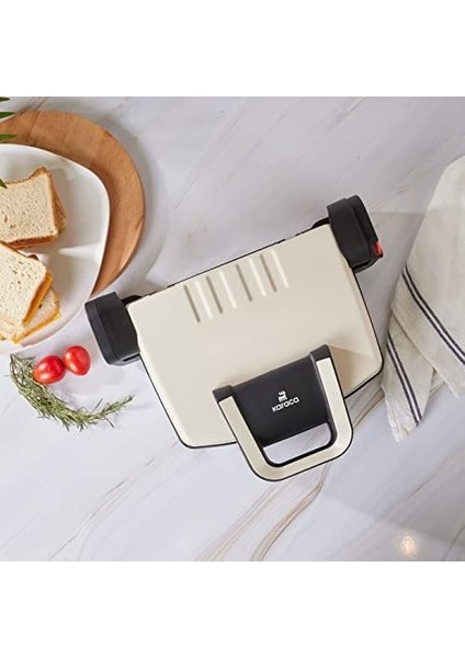 Future Essential Tost Makinesi Matte Krem 1800 W