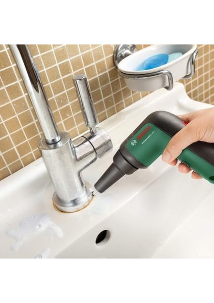 Home And Garden Akülü Elektrikli Temizleme Fırçası Universalbrush (3.6 Ah Dahili Akü, 1 Mikro USB Şarj Cihazı ve 4 Temizleme Aparatı Dahildir, Karton Pakette)
