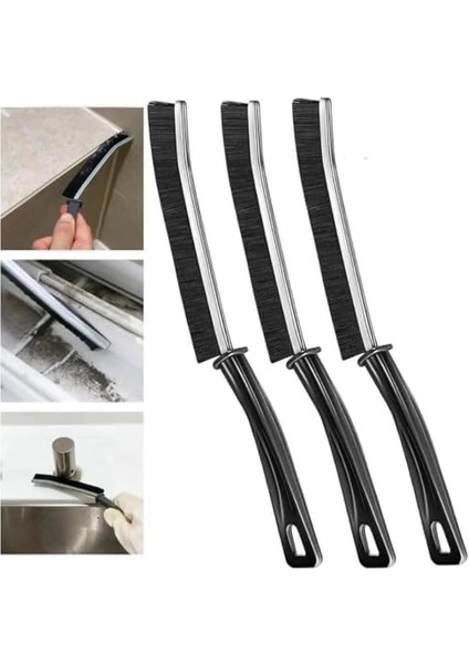 Çok Amaçlı Multi Ince Temizlik Fırçası Derz Arası Banyo Mutfak Lavabo Detay Temizleme Fırçası 2 Adet