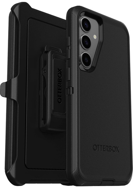 Defender Samsung Galaxy S24+ Için Kılıf, Darbeye Dayanıklı, Düşmeye Dayanıklı, Ultra Sağlam, Koruyucu Kılıf, Askeri Standartlara Göre 5 x Test Edilmiştir, Siyah
