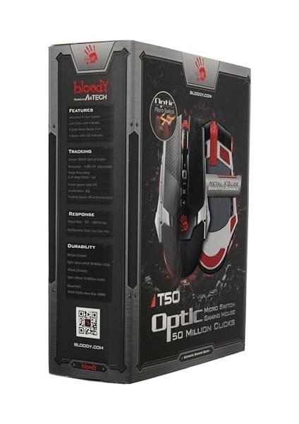 T50 M.core Optik Mouse, 4000CPI-ISW, Isc, Siyah