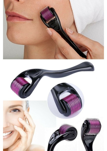 Titanyum Uçlu 540 Iğneli Derma Roller 1 mm Iğne Cilt Yüz Vücut Yenileme Masaj Aleti Bakım fırsatları