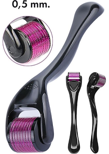 Titanyum Uçlu 540 Iğneli Derma Roller 1 mm Iğne Cilt Yüz Vücut Yenileme Masaj Aleti Bakım indirimleri