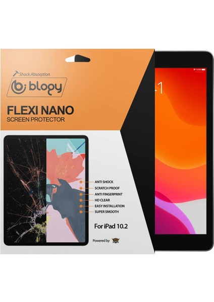 Apple iPad Pro 10.2 Flexi Nano 9/8 / 7 Nesil / 2021/2020 / 2019 Ekran Koruyucu