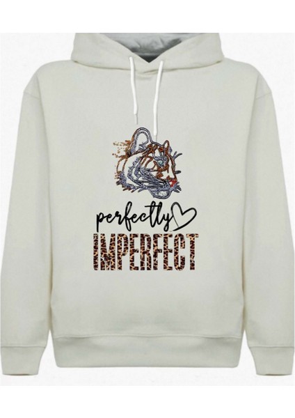 Vahşi ve Özgür: Kusursuzca Asi! Kapüşonlu Sweatshirt Bej
