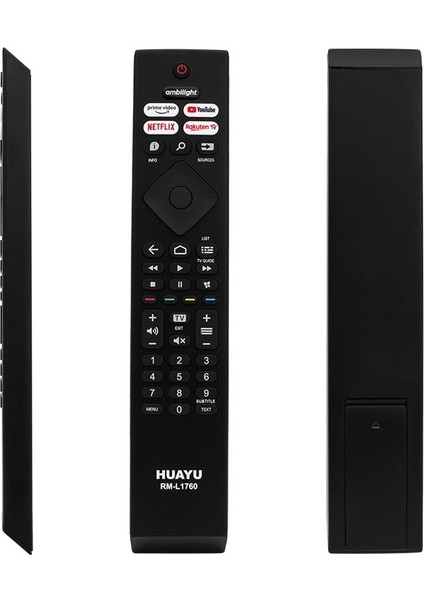 Hpy Y RM-L1760 Hpy Y Ambılıght-Netflıx-Prıme Vıdeo-Youtube-Rakuten Tv Tuşlu LED Tv Kumandası
