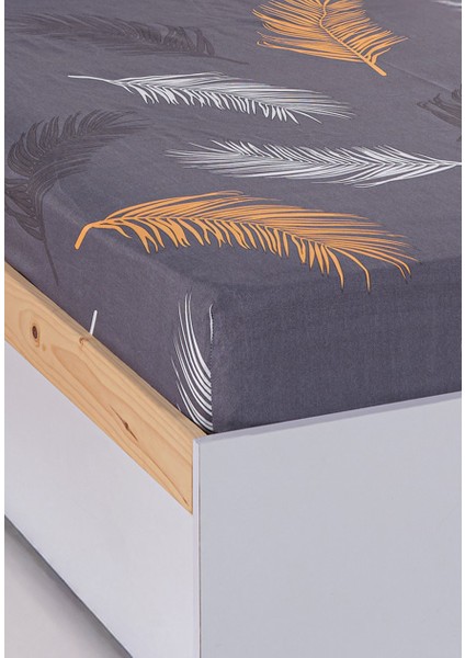 Pes Lastikli Çarşaf Seti Tek Kişilik Olivia Altın-Gri fiyatları