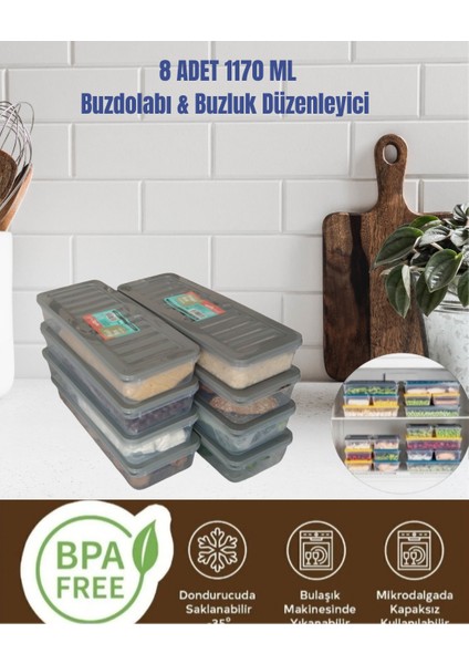 Saklama Kabı buzdolabı organizer mikrodalga ve difriz uyumlu saklama kabı buzdolabı düzenleyici