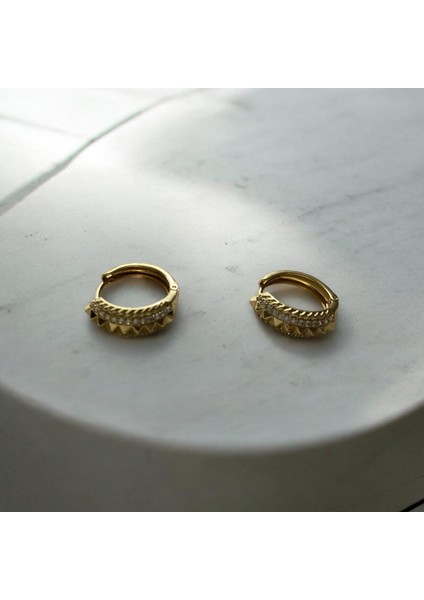 Bambo Taşlı Gold Küpe fiyatları