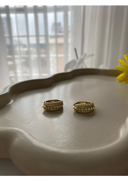 Bambo Taşlı Gold Küpe fırsatları
