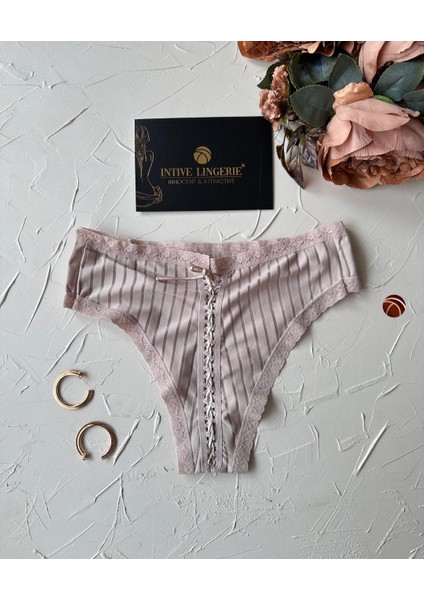 Lola Transparan Arkası Bağlama Detaylı Fantasy/günlük Kullanım Külot/tanga (Limited)
