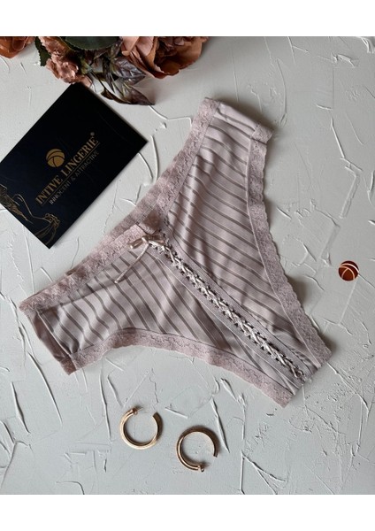 Lola Transparan Arkası Bağlama Detaylı Fantasy/günlük Kullanım Külot/tanga (Limited) fırsatları