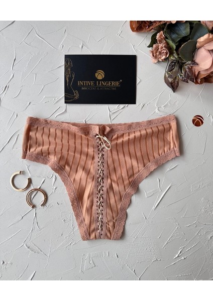 Lola Transparan Arkası Bağlama Detaylı Fantasy/günlük Kullanım Külot/tanga (Limited)