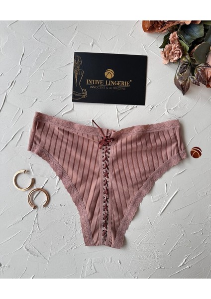 Lola Transparan Arkası Bağlama Detaylı Fantasy/günlük Kullanım Külot/tanga (Limited)