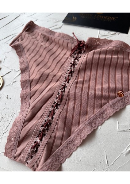 Lola Transparan Arkası Bağlama Detaylı Fantasy/günlük Kullanım Külot/tanga (Limited) fırsatları