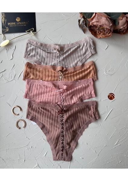 Lola Transparan Arkası Bağlama Detaylı Fantasy/günlük Kullanım Külot/tanga (Limited) indirimleri