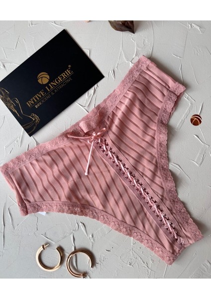 Lola Transparan Arkası Bağlama Detaylı Fantasy/günlük Kullanım Külot/tanga (Limited) indirimleri