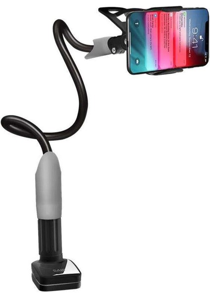 Esnek ve dayanıklı telefon tutucu, şık tasarım, pratik kullanım, siyah renk fırsatları