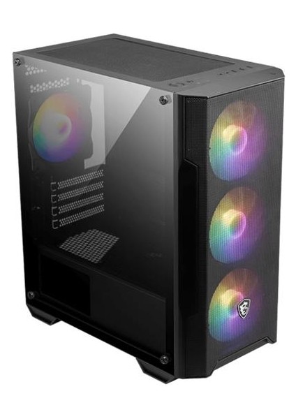Msı Mag Forge M100A Akrilik Yan Panel 3X120MM 1X120MM Argb Fan Psu Yok Matx Gamıng Kasa