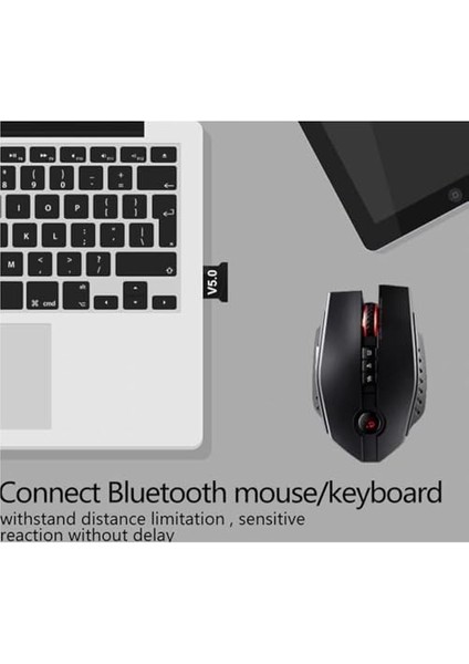 Bluetooth Mini Dongle Adaptörü V5.0 Bt Ses Alıcısı Pc Bilgisayar Windows Mac Ios Uyumlu Masaüstü Dizüstü Bilgisayar Fare Klavye Yazıcılar Kulaklıklar Hoparlörler Için Dongle