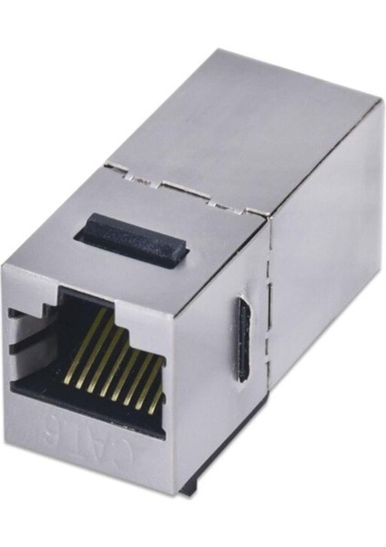 4380 Cat6 Jack Internet Kablo Birleştirici RJ45 Metal Dişi Dişi Ekleme Aparatı