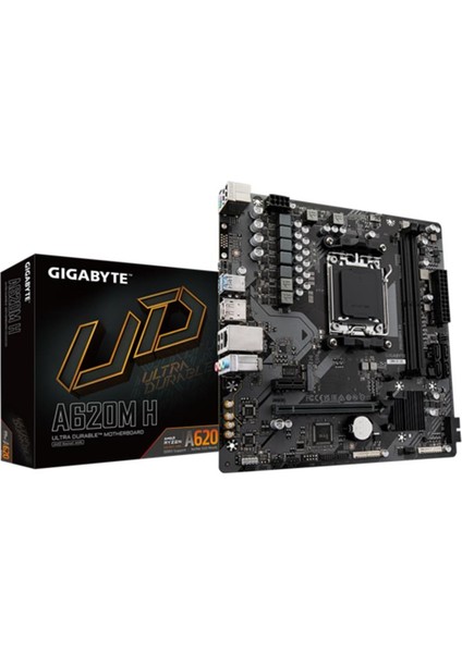 Gıgabyte A620M-H Ddr5 6400MHZ 1xhdmı 1xdp 1xm.2 Usb3.2 Am5 Matx (Amd 7000,8000 ve 9000 Seri Işlemci Uyumlu)