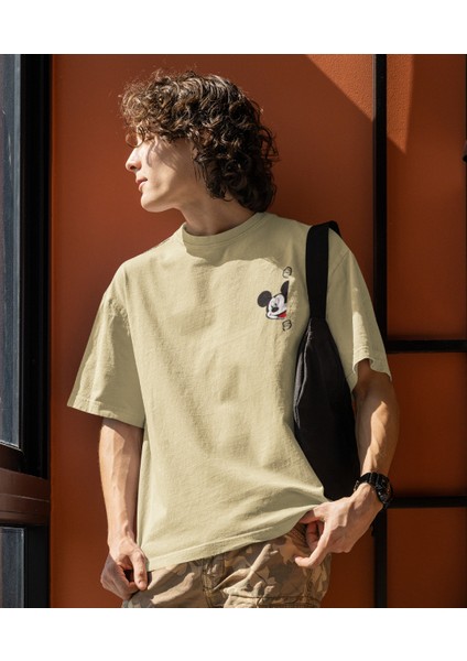 Mickey Mouse Unisex Baskılı Tışört